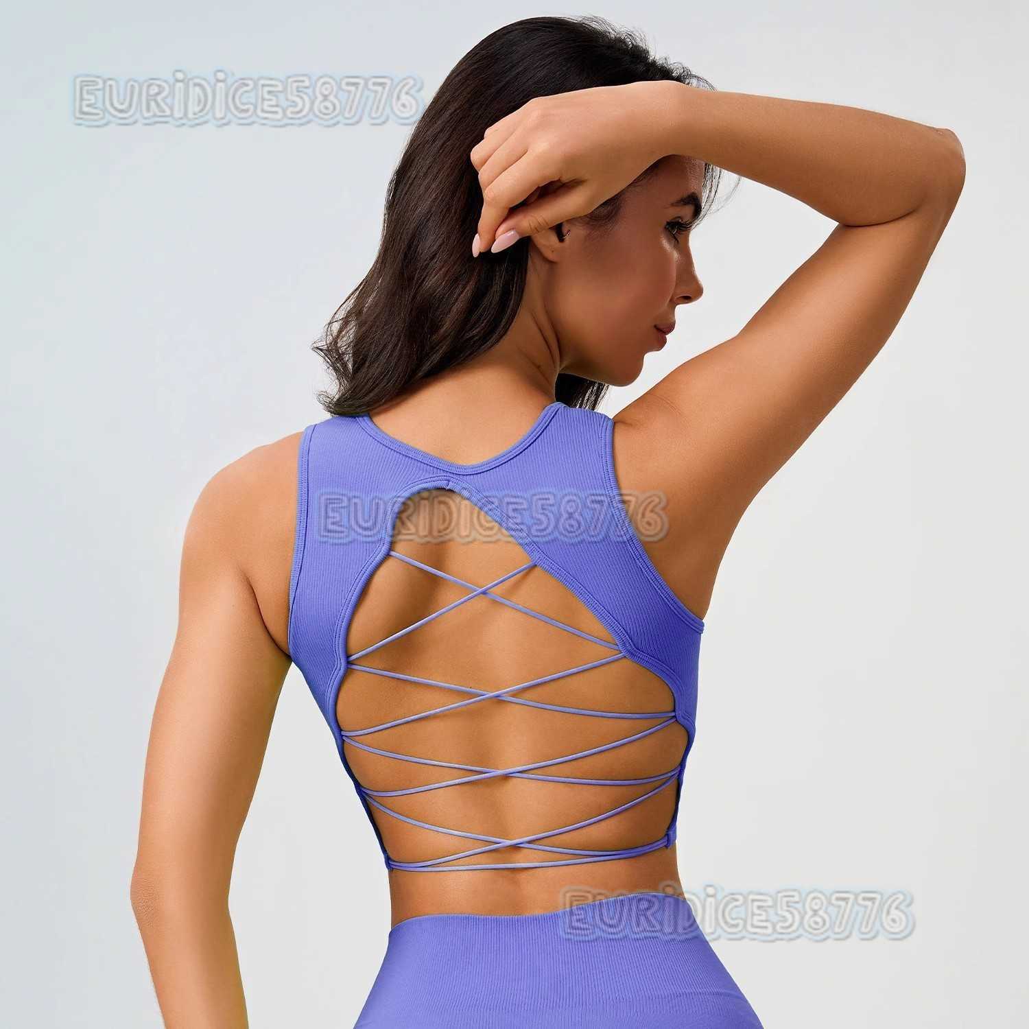 Thin Strap Beauty Back Sports Bra Side Breast Collection High-strength Professional Shockproof Gathered Running Bra Yoga Fitness Bra H250819