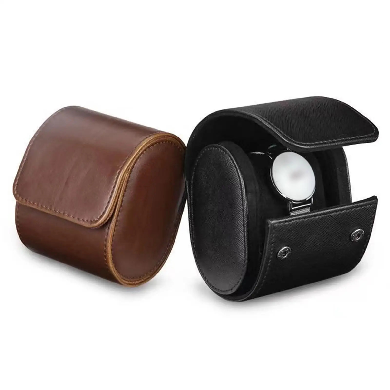 Single Watch Roll Travel Case Wristwatch Holder Display Watch Storage Case 250819