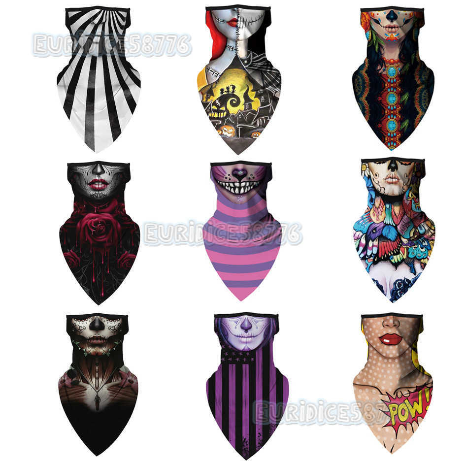 Outdoor Cycling Mesh Cooling Outdoor Cycling Insect-proof Mask Multi-functional Triangle Scarf Good Elasticity Mask H250819 18VI