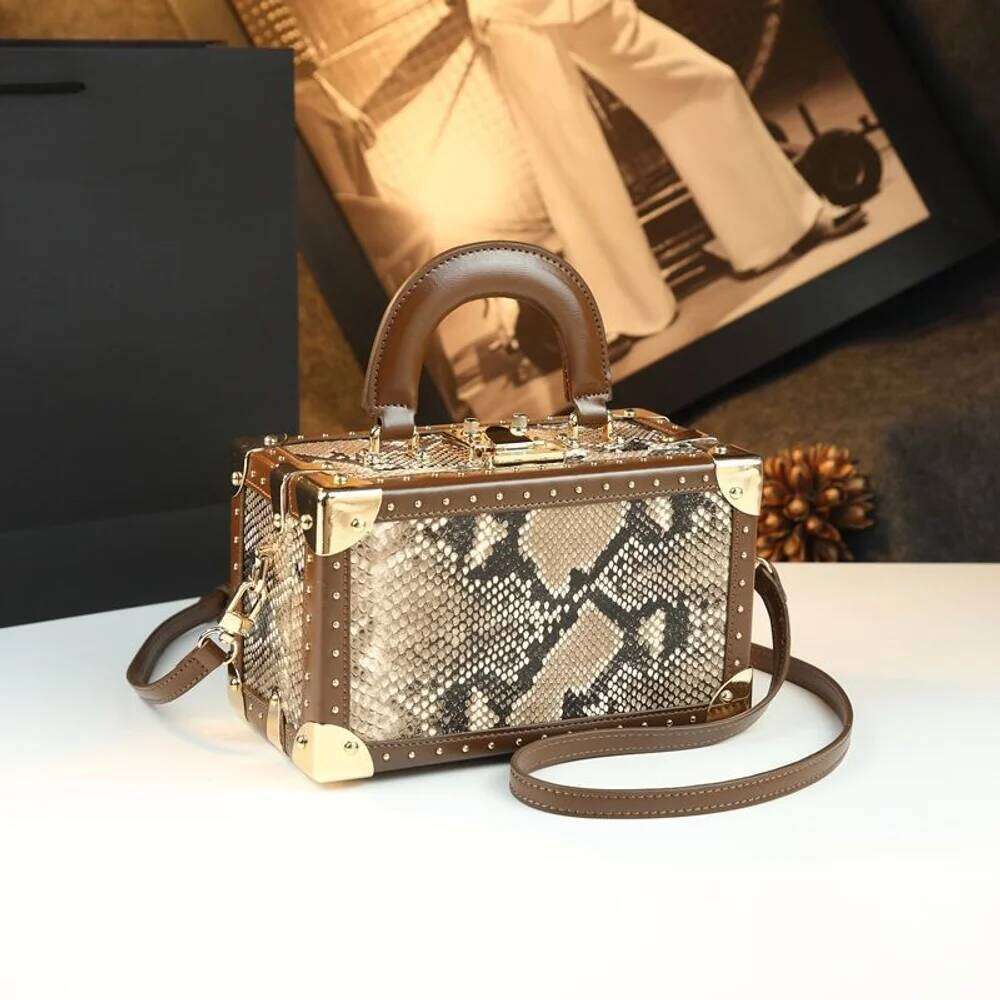 DHessentials Printed Women's Box High-Value New Light Luxury Niche Makeup Small Square Single Shoulder Crossbody Bag
