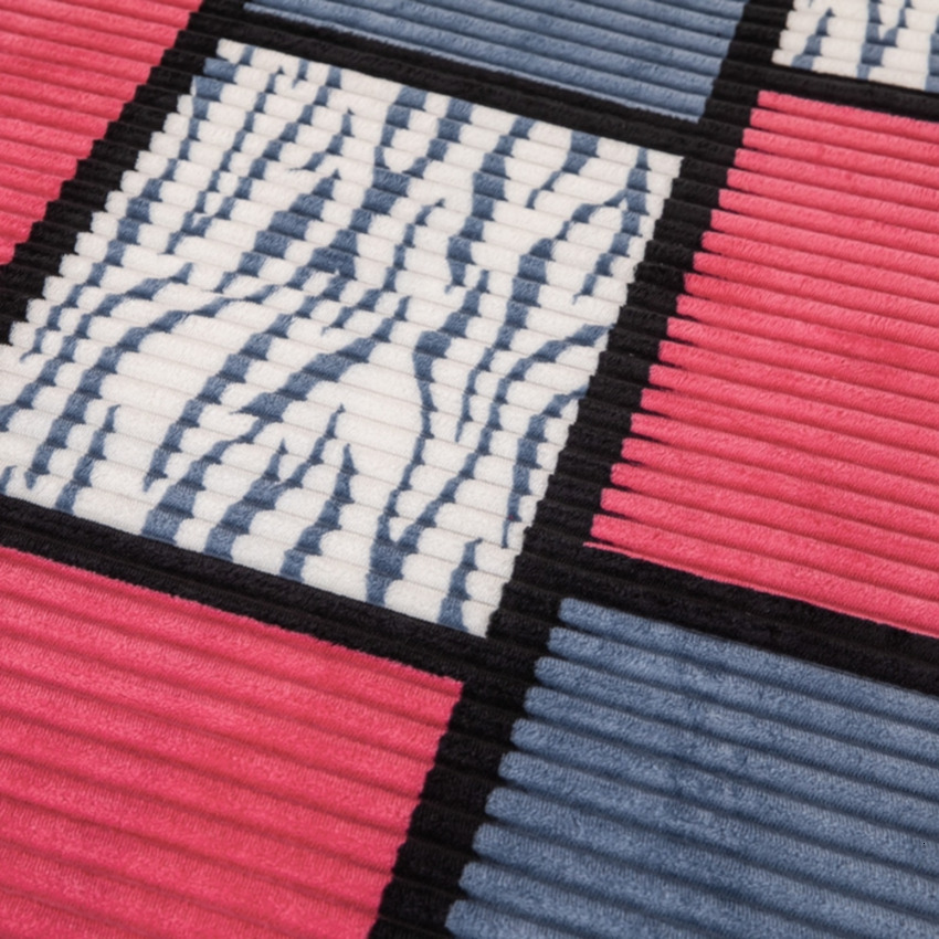 (Total) Danben Home Textiles 2025 New Plaid Striped Magic Velvet Printed Throw Blanket