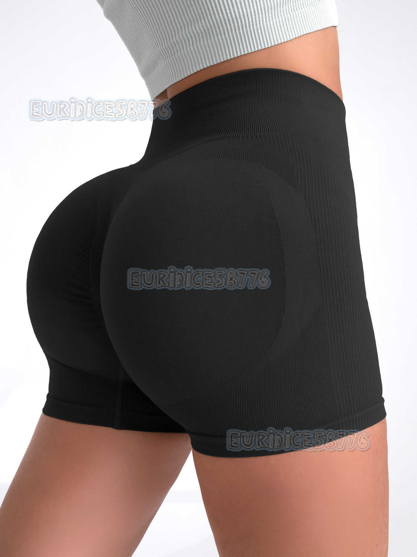 High Waist Sexy Peach Quick-dry Breathable Yoga Shorts for Women Running Sports Fitness Three-quarter Length Shorts H250819