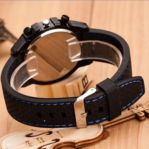 Kegllect Men Quartz Watch Silicone Strap Business Fashion Watches 250819