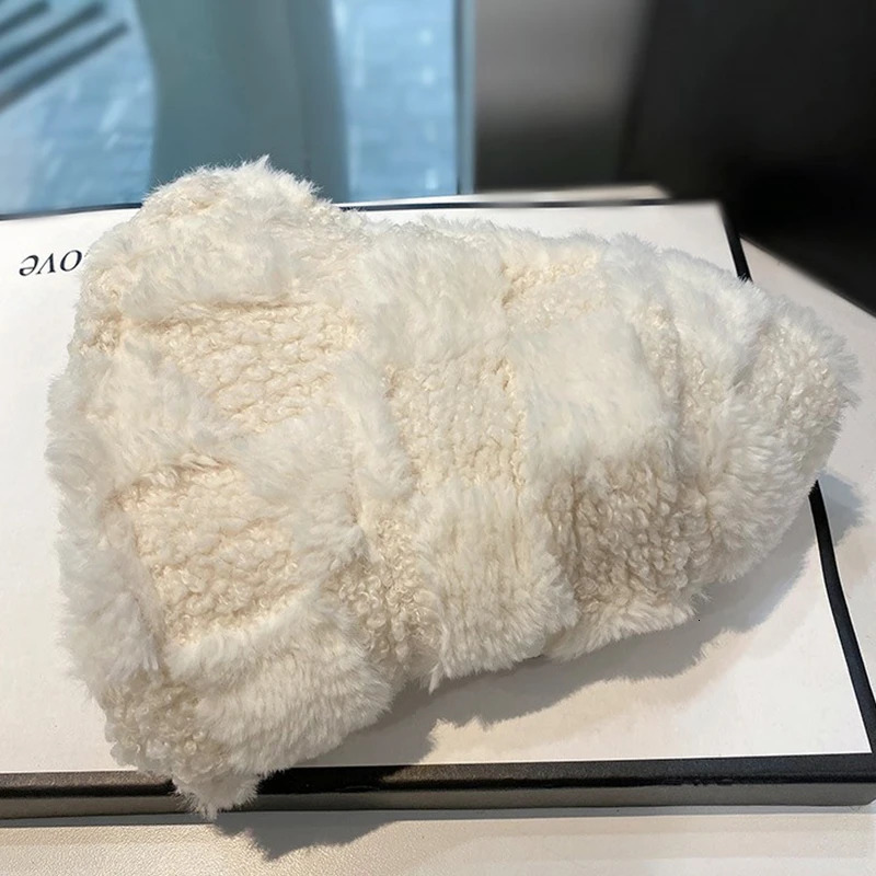 The pot hat is a versatile choice for women in autumn and winter. It features a warm sheepskin fisherman hat a fashionable 250819