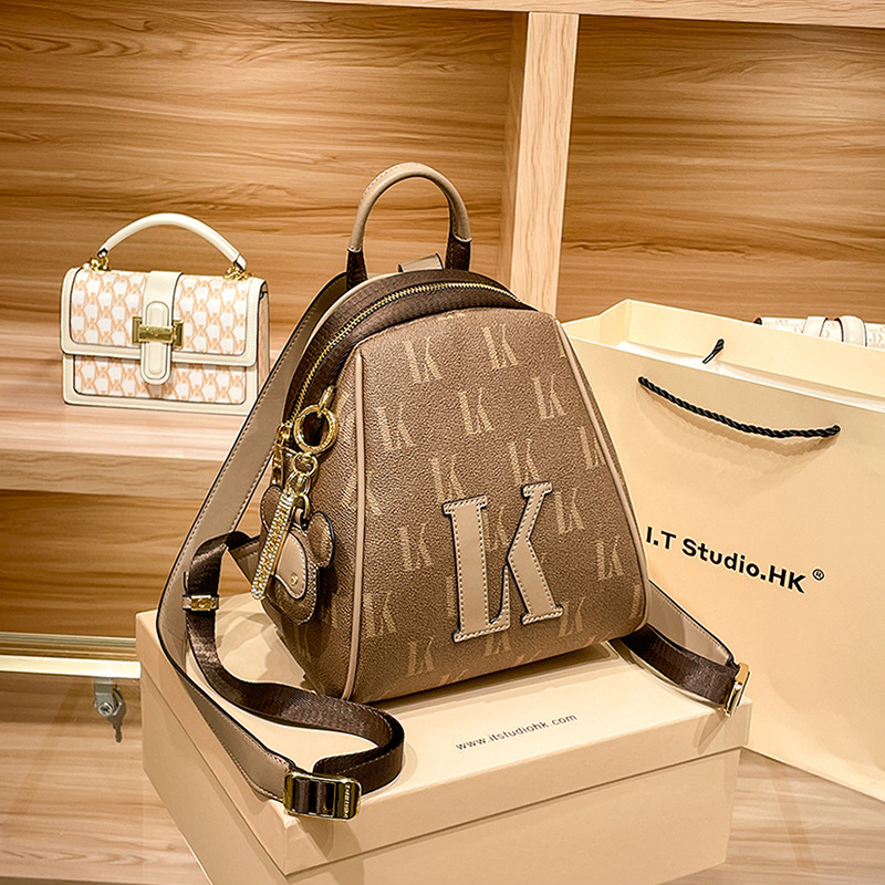 LORDLY KNACK designer bag light luxury genuine leather Backpack bag versatile high-quality fashion 56-75L large capacity backpack for woman