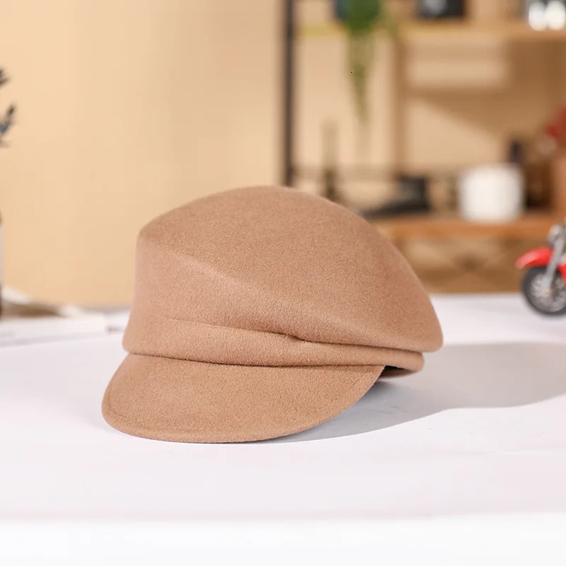 100% Pure Wool Custom Autumn and Winter Beret Wedding Ladies ed Cap Banquet Top Hat 250819