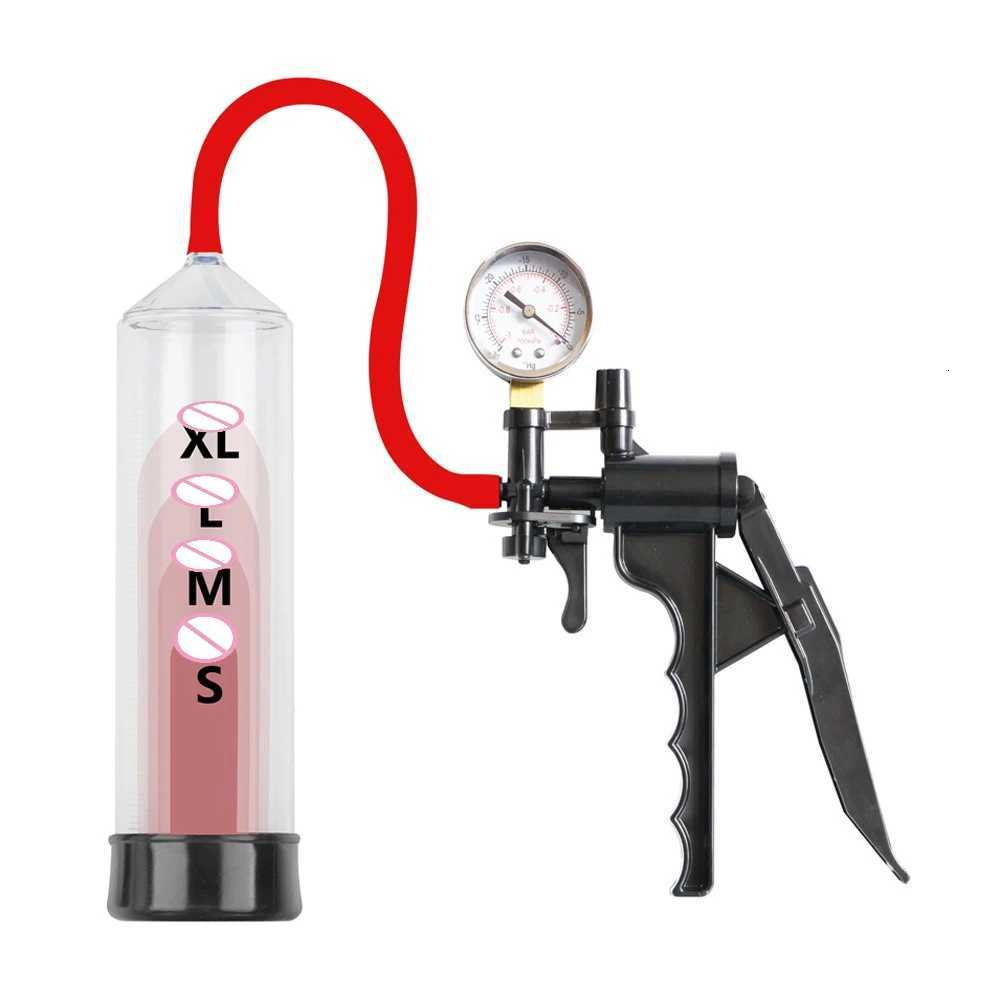 Male Penis Pump Manual Penis Enlarger for Men Vacuum Pump Male Masturbation Penis Extender Trainer Adult Erotic Sex Toys 18+ XJ250819