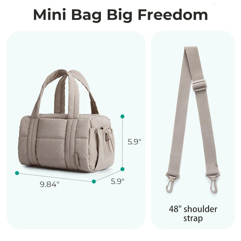 BAGSMART Hobos Crossbody Bag for Women Large Capacity Casual Shoulder Bags Multifunctional Lady Handbag Sport Travel Bag 250814