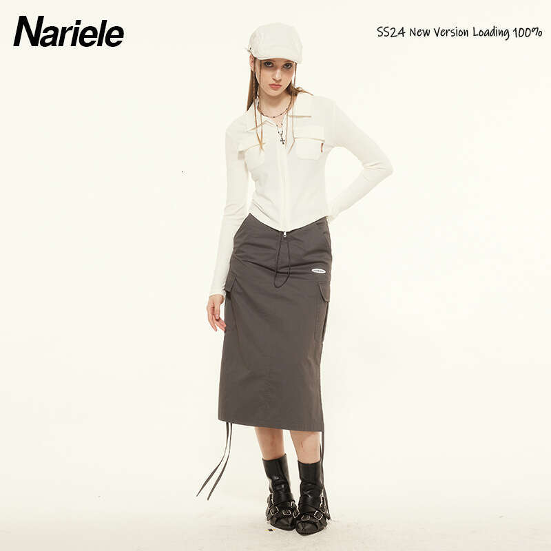 Solid Color Double Zipper Design Long Sleeve T-Shirt For Women Spring New Trendy Brand Shorts Hot Girl Top B3