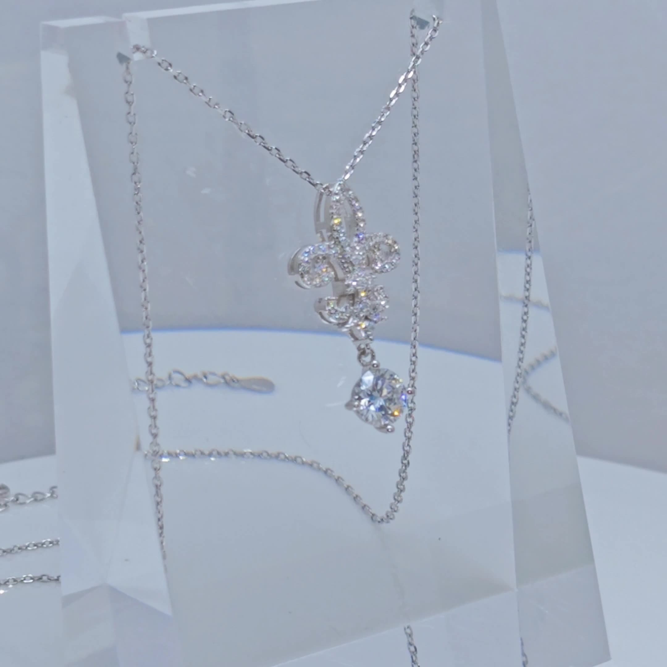 necklace, luxury designer moissanite pendant jewelry, link chain jewelry moissanite jewelry for women, 925 sterling silver moissanite necklace, zircon