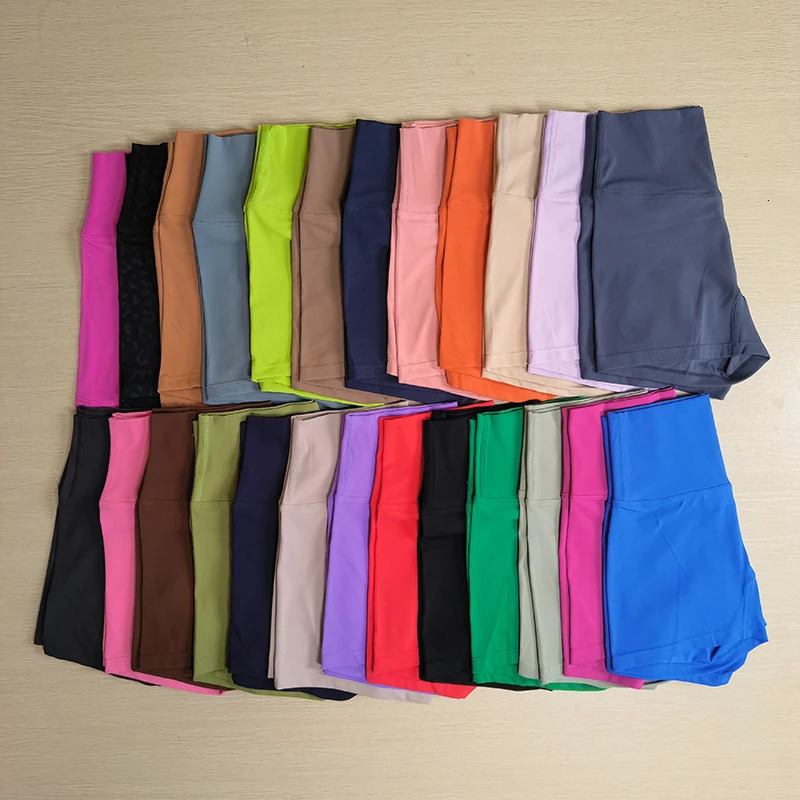 Yoga Shorts Solid Color Women Fitness High Waist Legging Bike Soft Fabric Proof Comprehensive Training Jog Sportswear 250815