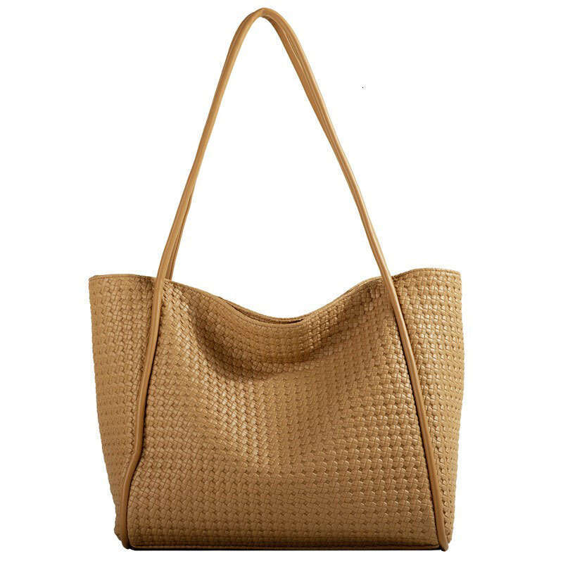 2025 Designer Spring Bags and Summer New Large Capacity Women's Fashion Simple Shoulder Texture Class Commuting Tote Bag