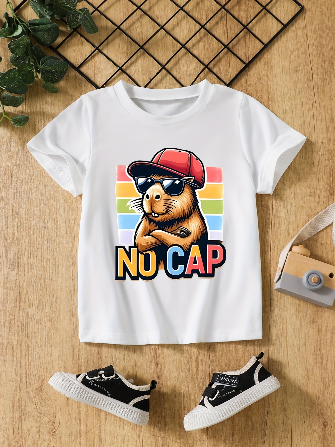 T-shirts Boys' Breathable Quick-Dry Mole Print Short-Sleeve Tee Set - Three-Pack