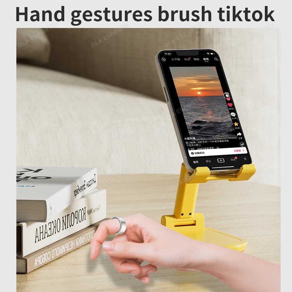 New Smart Ring Gesture Control TikTok Selfie Heart Rate Sleep Monitoring Smart Ring for Men and Women Multiple Sport Modes W250819