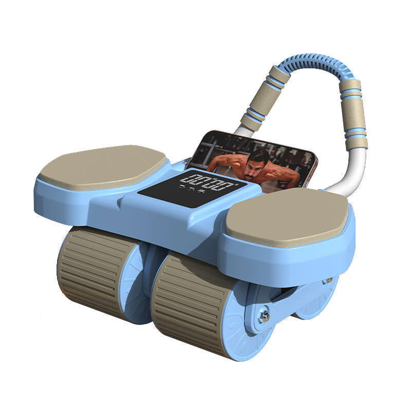 Smart Wheel Four-Wheel Automatic Rebound Large Screen Timer Men and Women Muscle Training Device Abdominal Reduction Shrink the abdomen