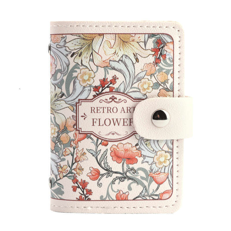 New Floral Oil Painting Women, Multi-Card Slot Bank ID Holder, Large Capacity Card Holder for Women