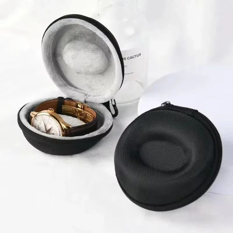 Portable Watch Travel Case EVA Watch Storage Box Waterproof Watch Holder Zippered Smartwatch Container Single Watch Organizer 250819