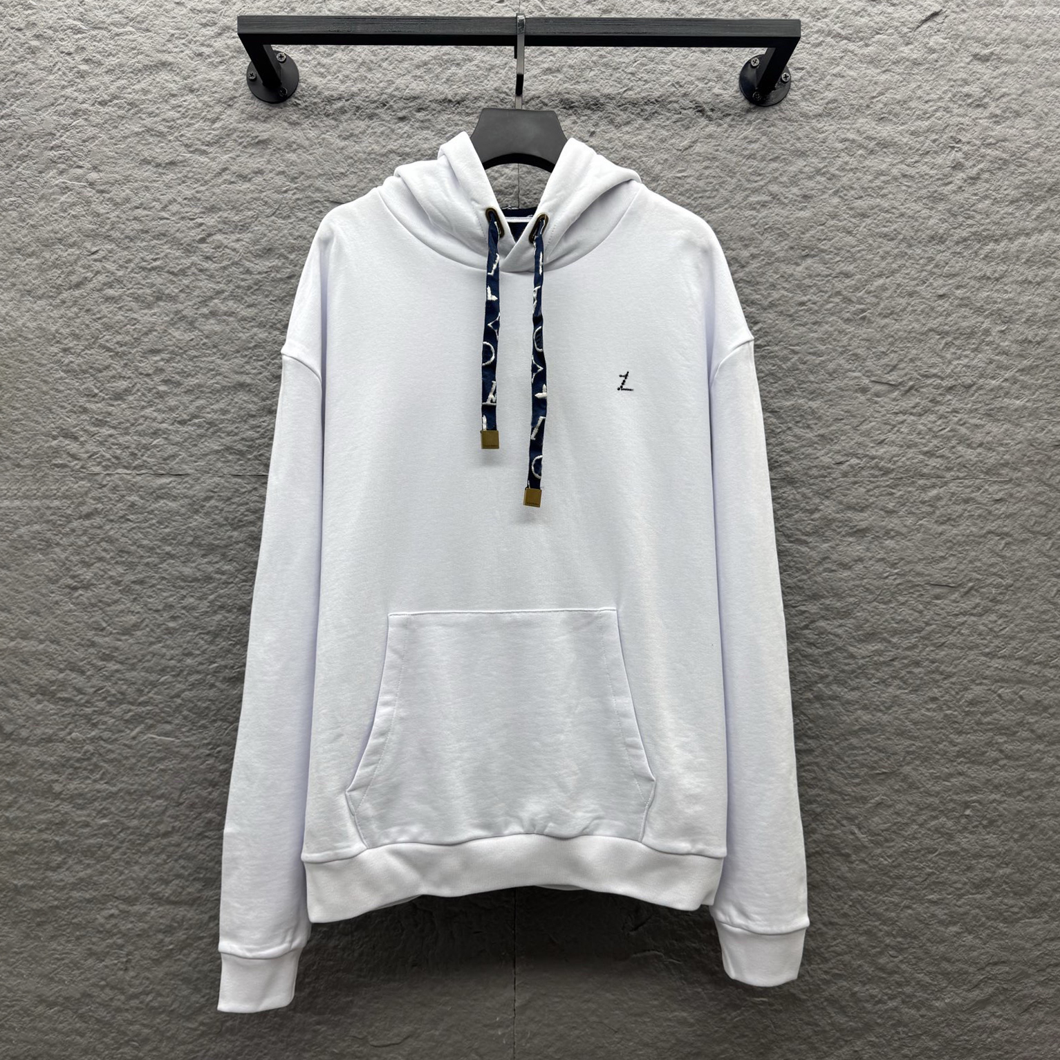 High quality designer mens hooded sweatshirt fashionable letter embroidery large loose and simple style cotton casual hooded top