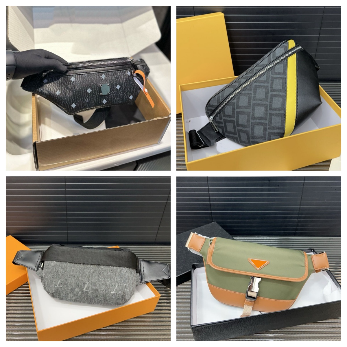 Fashionable Men Belt Designer Waist Bags Casual Fannypack High Quality Man Bumbag Portable Classic Letter Printing Crossbody Bag