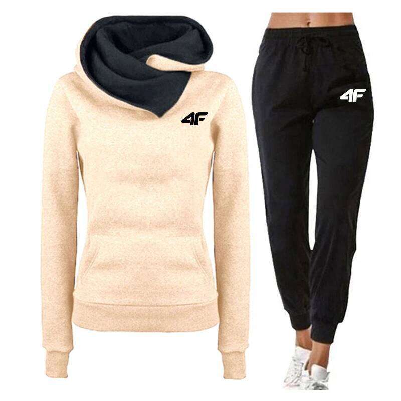 Hot Sales Womens Tracksuit Print Sports Hoodies For Women Suit Jogging Sweatshirts+Pants 2 Pcs Casual Woman Pants Sets 2025