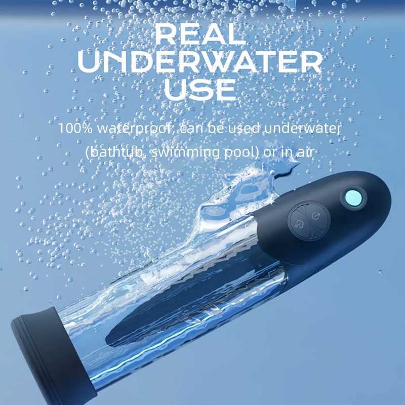 Electric Penis Pump Water Bath Penis Massage Enlarger Enlargement Vacuum Pump Penile Enlarger Thickening Trainer Sex Toys for Men XJ250819
