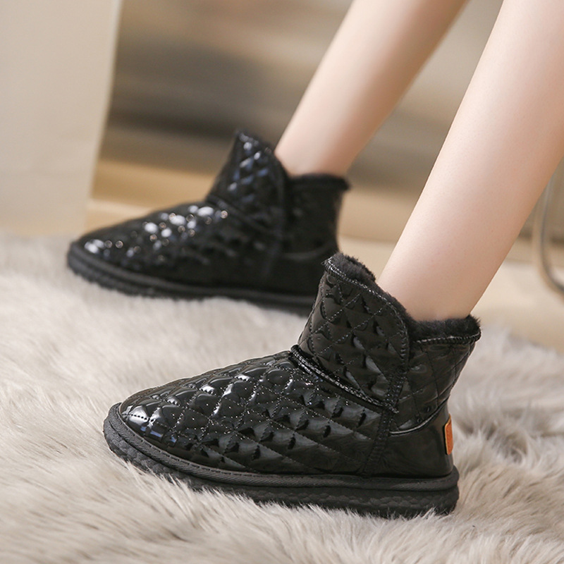 Free delivery designer woman cotton boots Snow boots for women low cut and plush lightweight daily wearing cotton boots