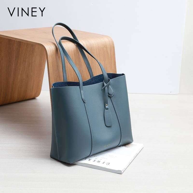 VINEY Big 2025 Women's Spring And New Style Trendy Genuine Leather Tote Large Capacity Commuter Summer Shoulder Bag