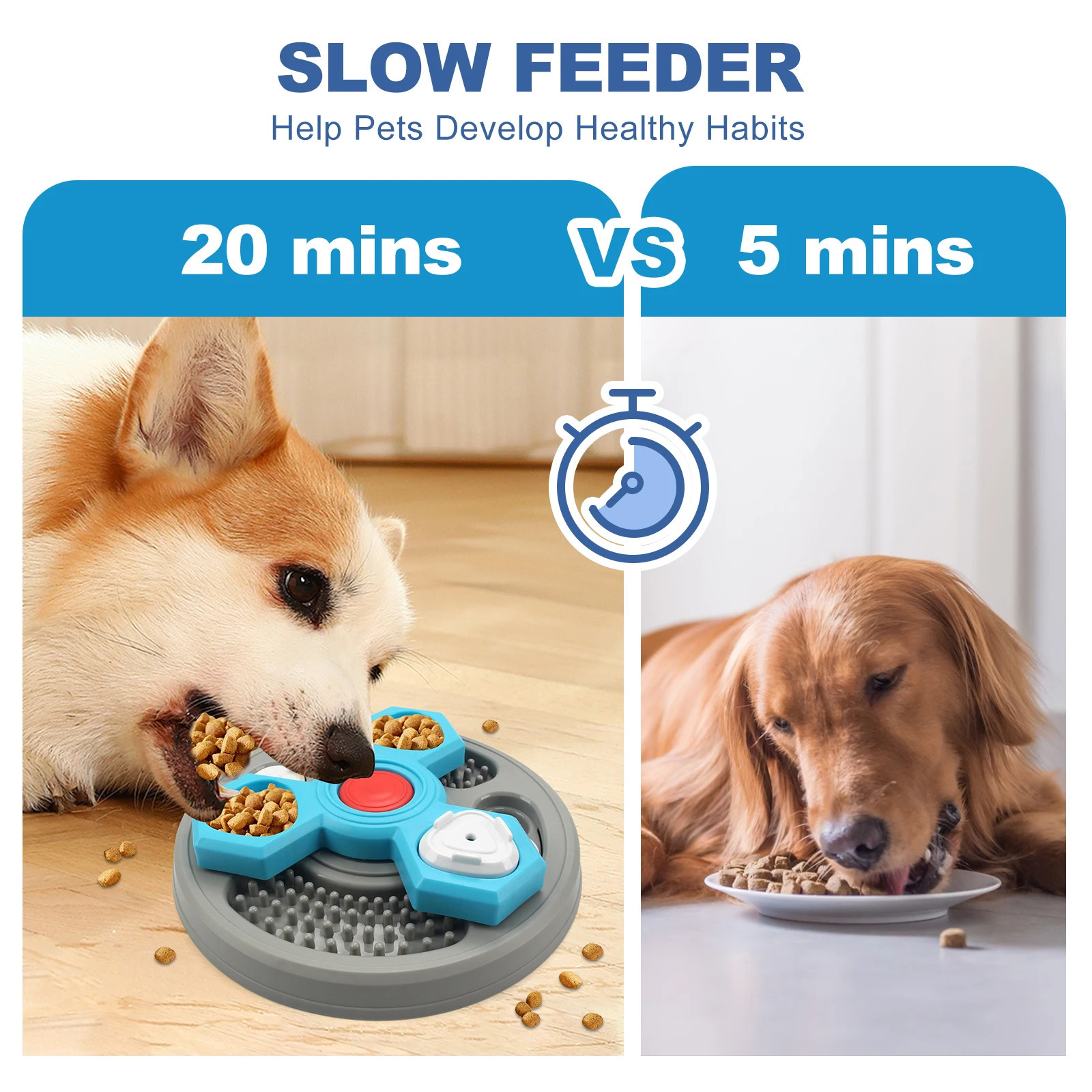 2-Layers Dog Puzzle Toys Slow Feeder Food Dispenser Interactive Increase Puppy IQ Anti-Choking Tableware Dog Licking Plates 250813