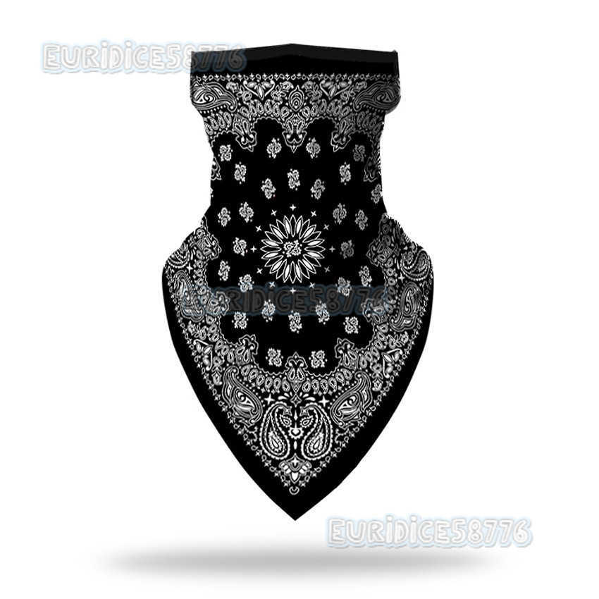 Direct Cross Mirror Ethnic Style Versatile Ear-hanging Headscarf Dustproof Sunproof Anti-slip H250819