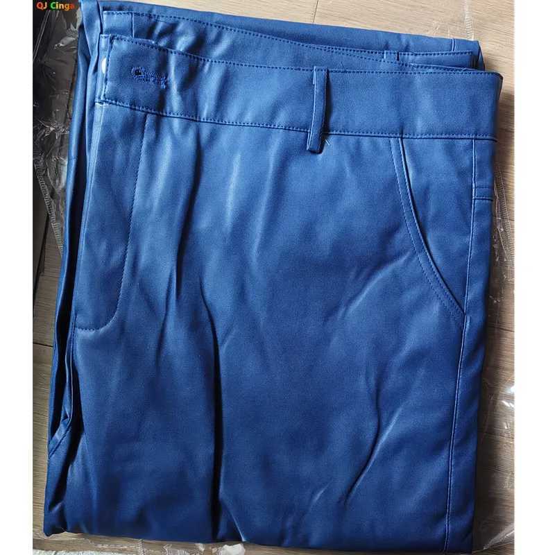 Autumn Black Leather Pants Mens Black Casual Pant Fashion Biker PU Pants Loose Comfort Trousers Khaki Dark Blue 5XL W250819