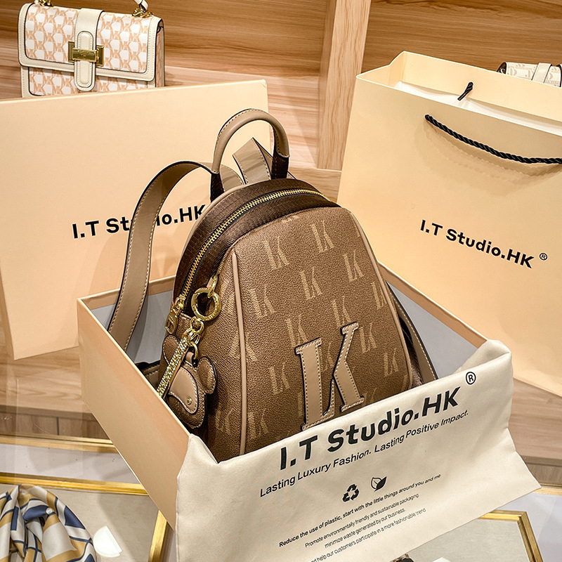 LORDLY KNACK designer bag light luxury genuine leather Backpack bag versatile high-quality fashion 56-75L large capacity backpack for woman