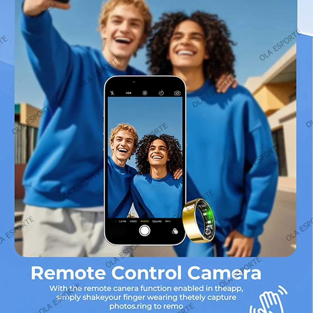 New Technology Smart Ring for Men Women GPS Tracker Waterproof Health Monitor Smart Couple Ring Gifts TikTok Control Taking Photos W250819