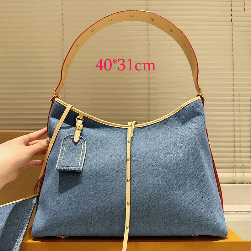 CarryallS mm Bag Hobo Handbag Zipped Pockets Zipped Pouch Leather Lace Magnet Closure Shoulder Bags tote Women Top Handle Large Capacity Crossbod pu