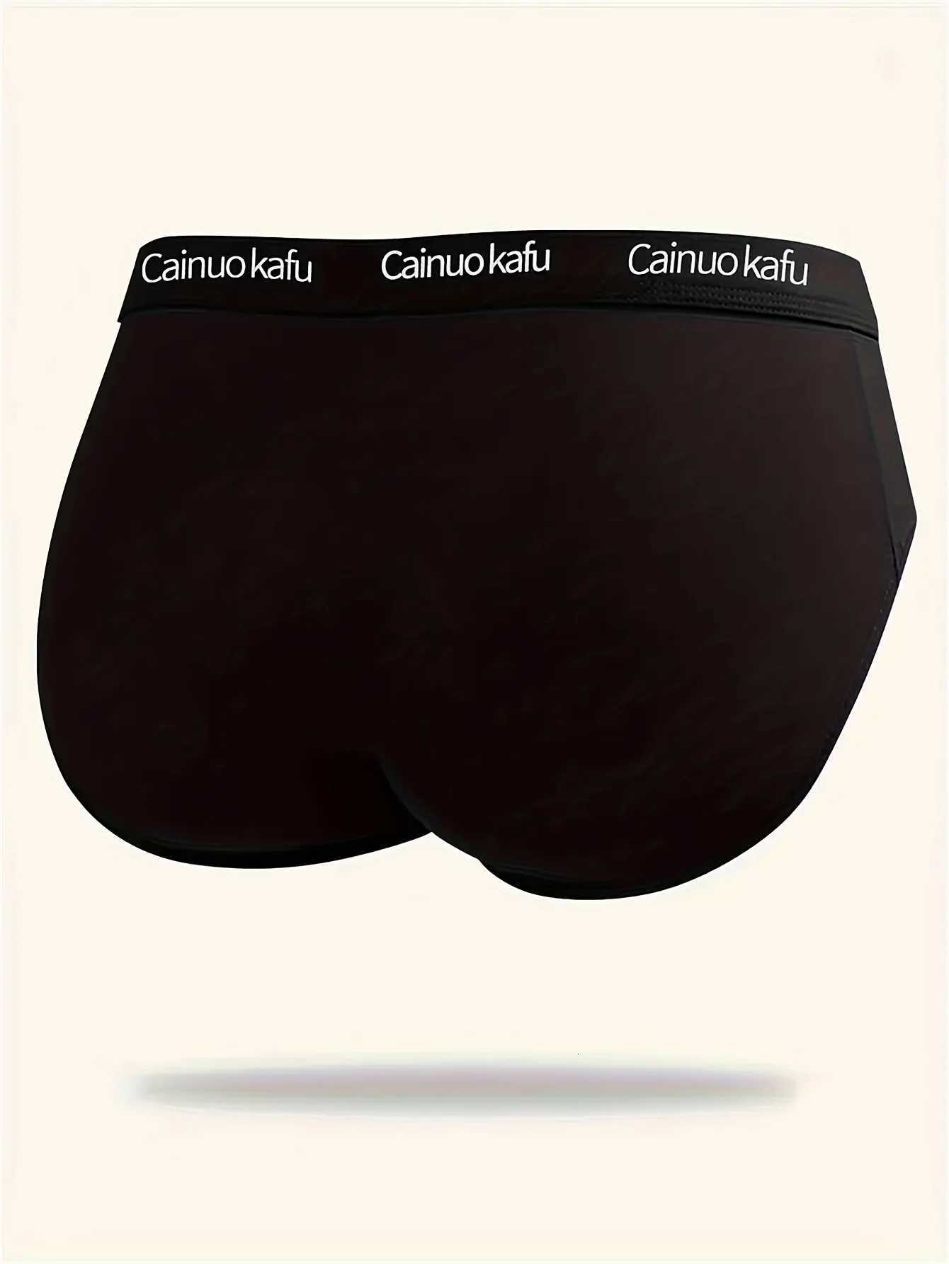 4PCS Breathable Mens Comfy Underwear Soft Stretchy Briefs Casual Plain Color Underpants W250819