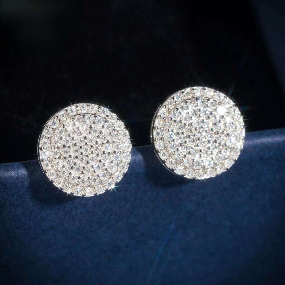 Dropshipping Dias Designs 10K Solid Gold HPHT /Moissanite Lab Grown Dia Stud Earring Fine Jewelry