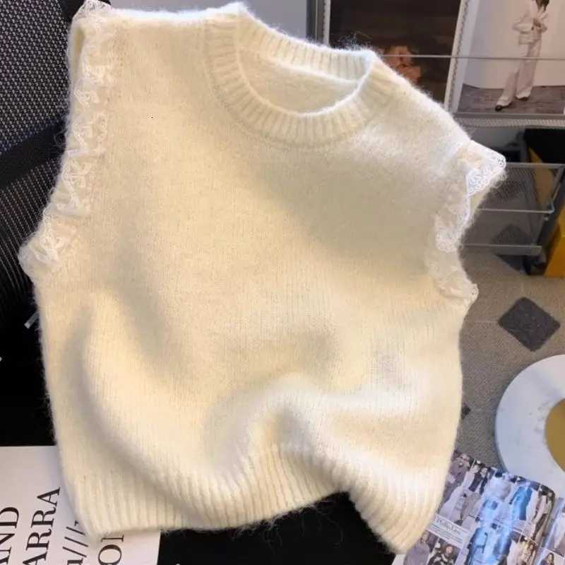 Japanese Style Knitted Vest JK Sweater Round Neck Pullover Uniform Top for Girls Autumn Winter Fashion XJ250819