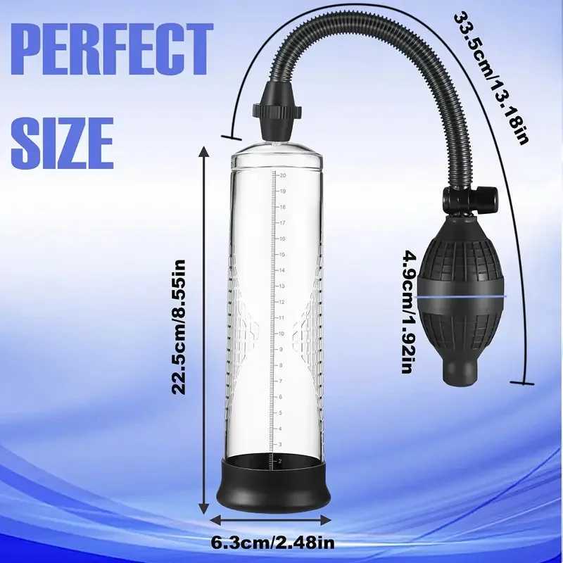 Sex Toys For Men Vacuum Penis Pump Manual Vacuum Pump Universal Size Negative Pressure Vacuum Pump Penis Extender Adult Sex Toys XJ250819
