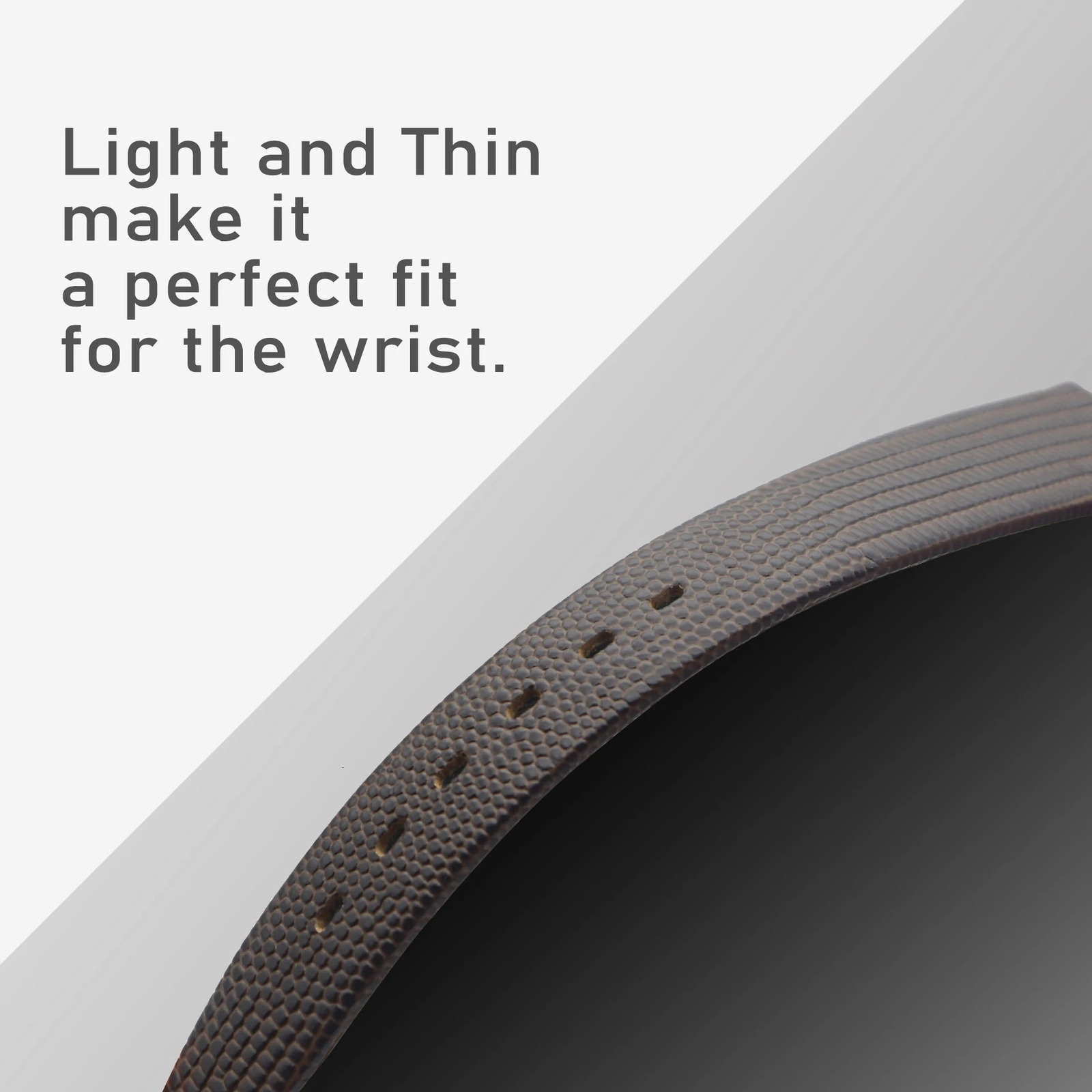 AMHUGE 12mm 14mm 16mm 17mm 18mm 19mm 20mm 21mm Vintage Watch Strap Lizard Embossed Calf Genuine Leather Thin and Soft Watch Band 250818