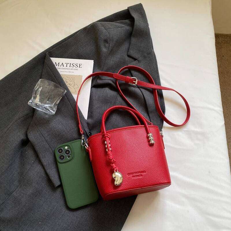 Leather Multi Purpose Women S Single Shoulder Bag Brand Heart Shaped Pendant Design Crossbody Handbag