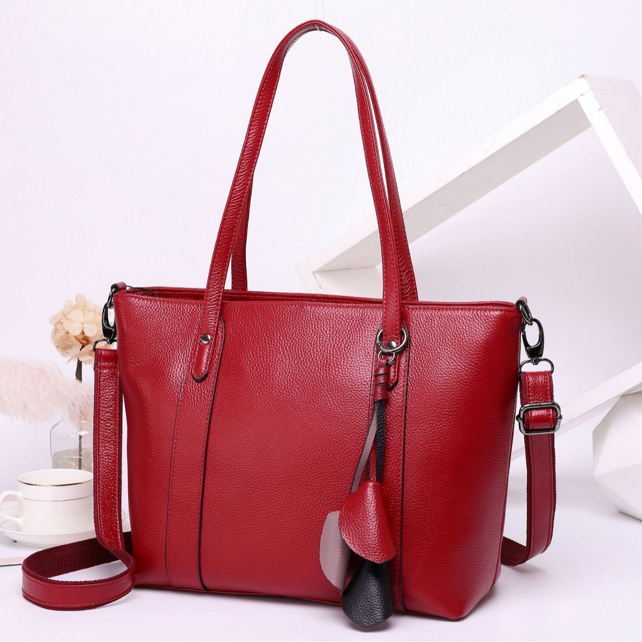 Free shipping designer Autumn Winter Top Layer Cowhide Fashion Women Bag Tote Bag Handbag Crossbody Bag Genuine Leather Large Capacity Women Shopping 