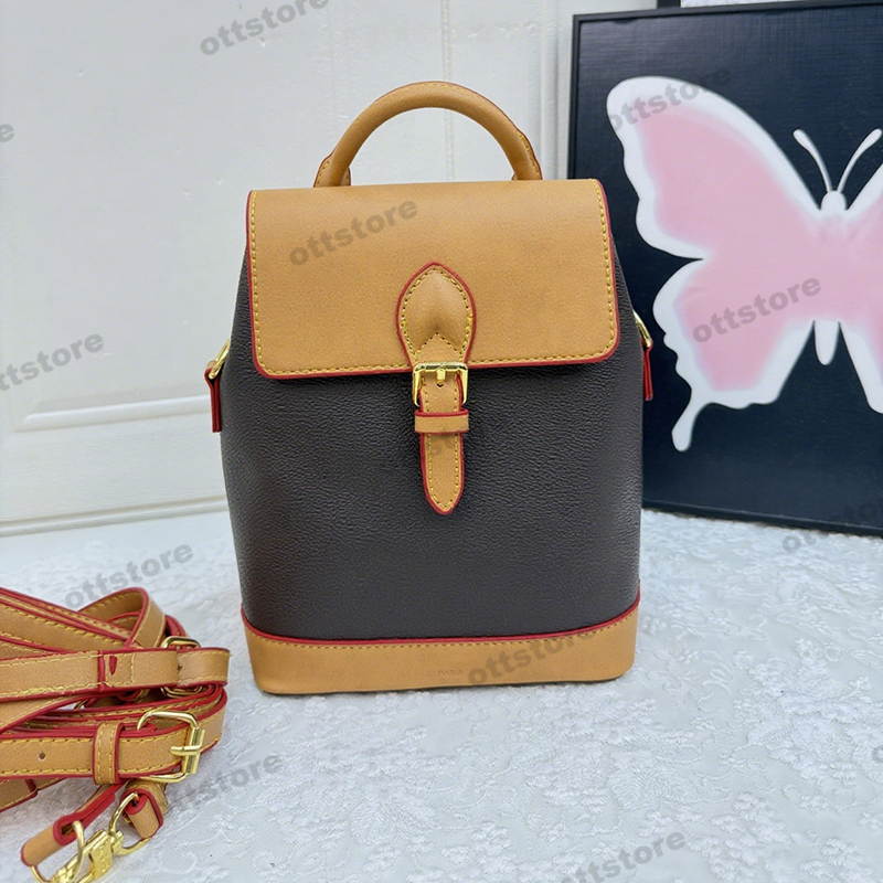 Designer Mini Backpack for Women Leather Backpacks Luggage Tote Bags Back Pack Metal Zipper Schoolbag Letter Bookbag Travel Bags Handbags Purse Rucksack