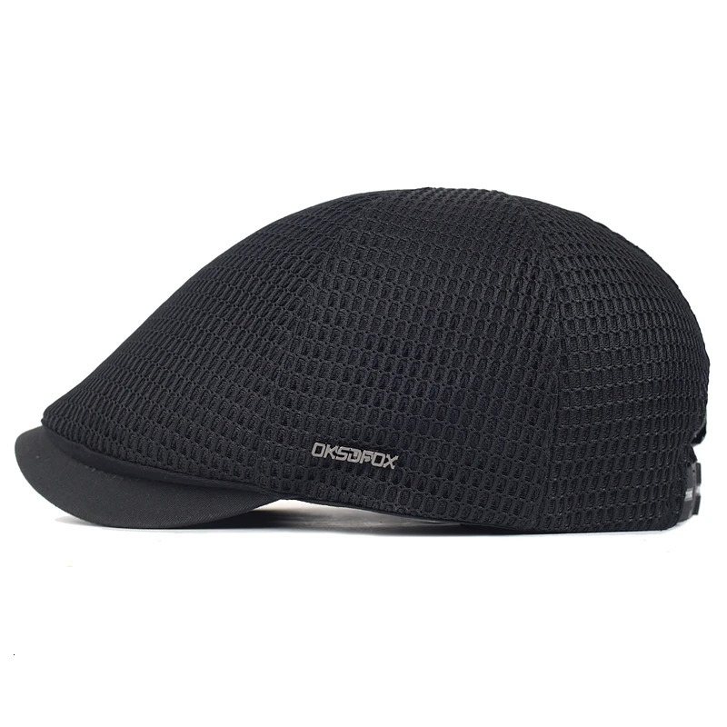 Mesh sboy Caps Summer Men Women Hats Breathable Beret Outdoor Gorro Hombre Boina Golf Hat Fashion Casual Solid Flat Cap 250814
