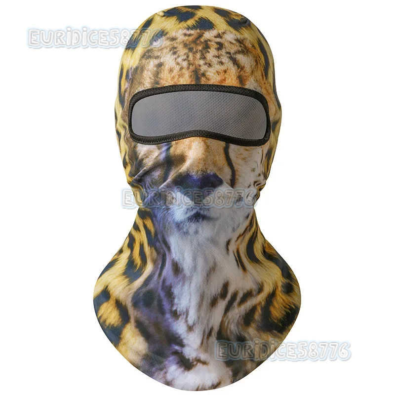 Outdoor Cycling Mask Unisex Summer 3D Animal Portrait Triangle Mask Sports Outdoor Neck Scarf Wind Sand Dustproof Helmet Lining H250819