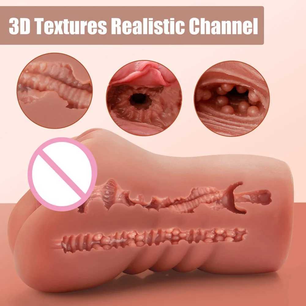 Male Adult Sex Toys Lifelike Vagina Anal For Men Pocket Pussy High Quality Male Masturbator Top Soft Material sexy Adult Sex Toy 250815