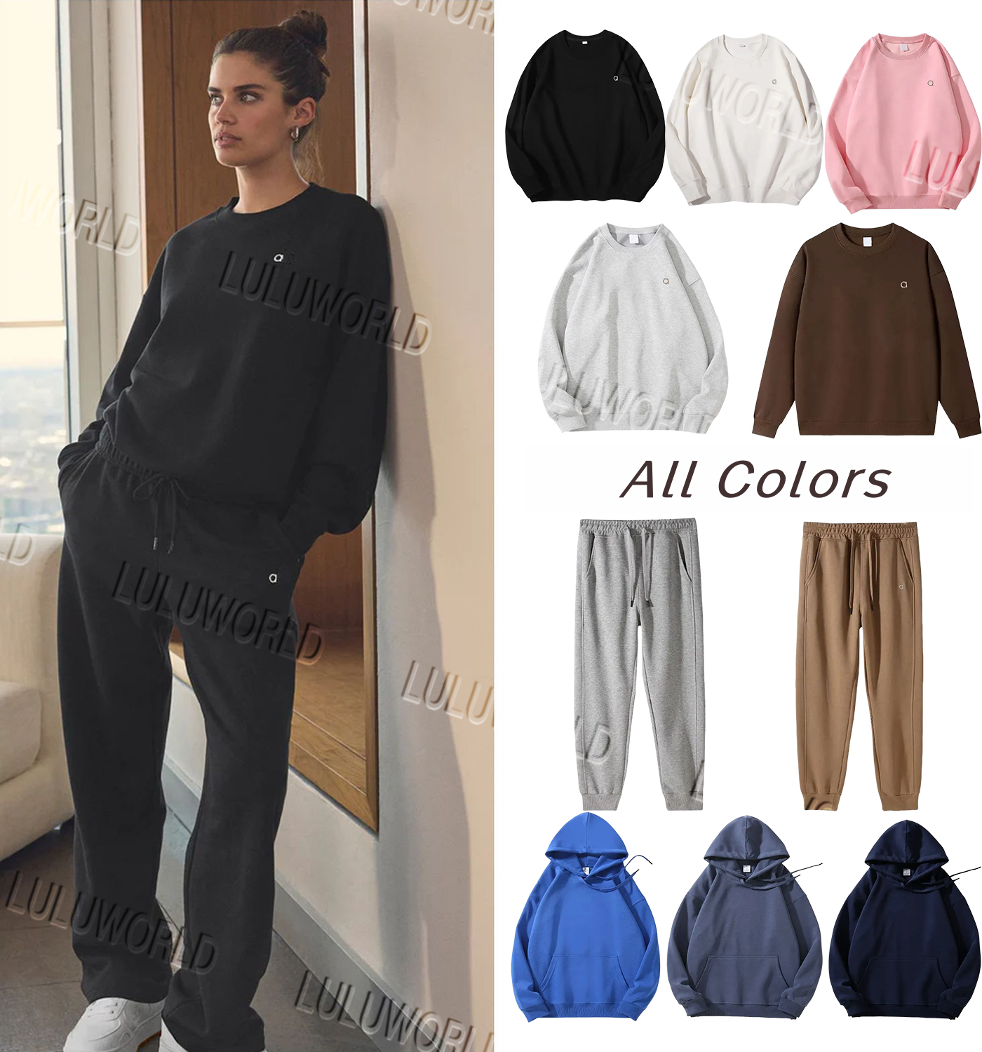 Yoga T-shirts pullover hoodie Warm Sweatshirts Silver on Chest Loose Sweatwear Mens Casual Sweat Tops Womens Sportswear Hoodies Comfort aloness women clothes