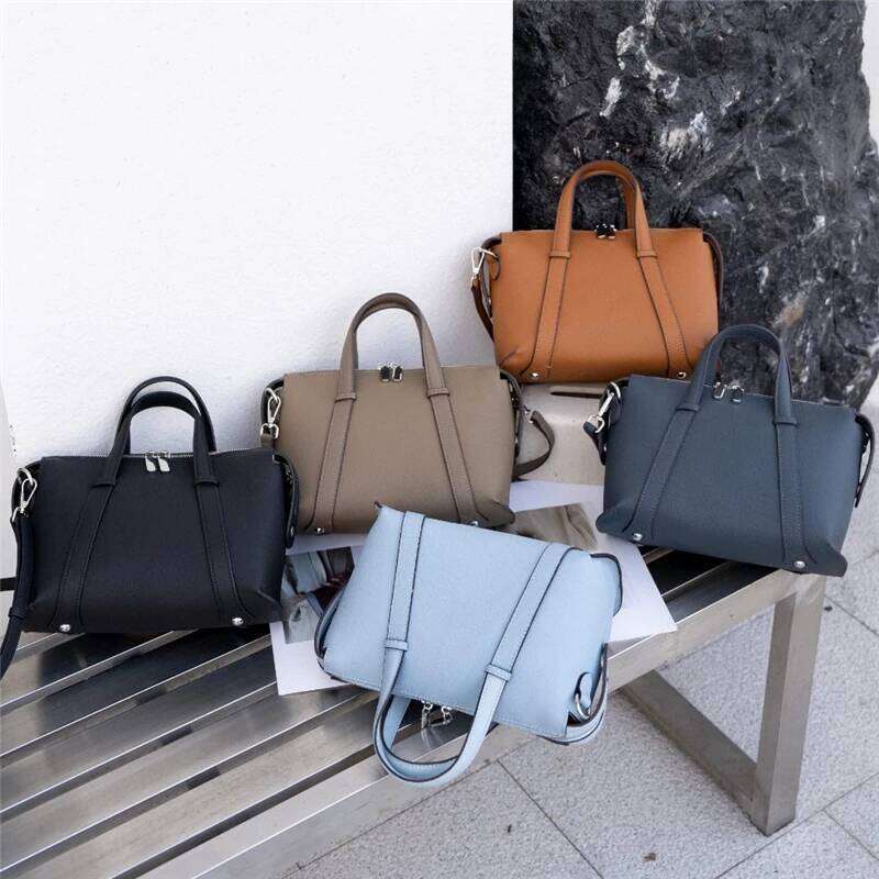 Hifashion Retro Genuine Leather Pillow Shoulder Bags For Women Trend Designer Crossbody Purses Boston Tote Ladies Handbags