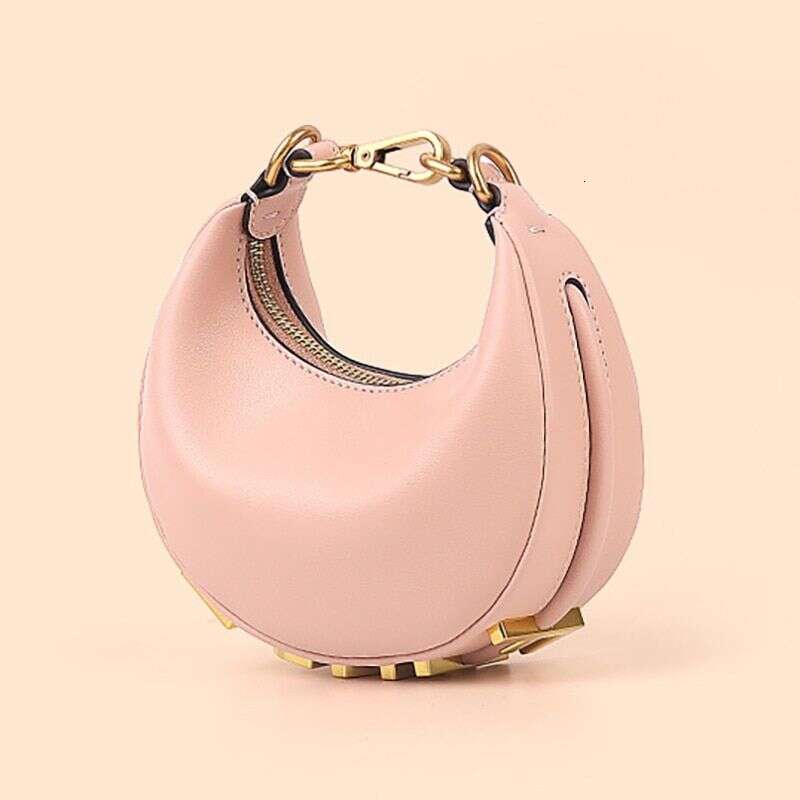Summer Design Shoulder Bag Half Moon Letter Armpit Tote New Top Quality Brand Genuine Leather Clutch Handbags