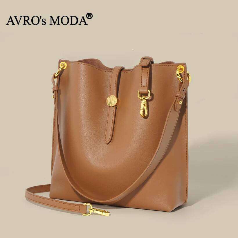 AVRO s MODA Lady Casual Genuine Leather Shoulder Women Bags Brand Designer Magnetic Crossbody Buckle Commute Tote bag