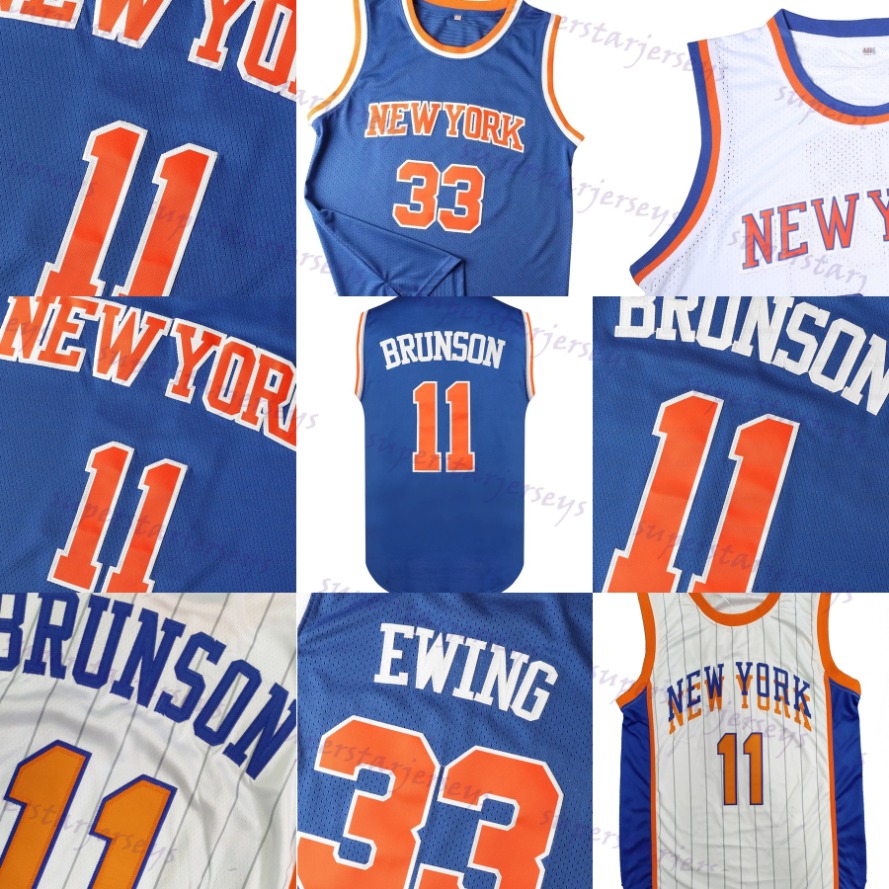 11 Brunson 2025 Basketball Jersey Bridges Anunoby Achiuwa EWING Dadiet Hart Custom Jerseys Sweatshirt - Embroidered Design Name Number