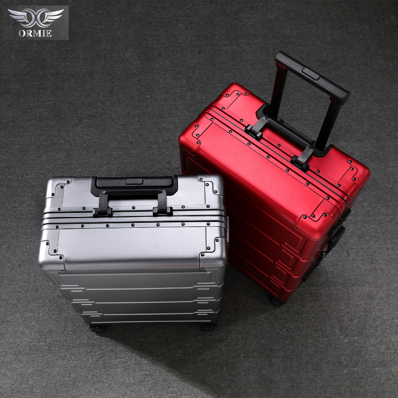 Stylish Durable Aluminum Suitcases: Versatile Travel Companion With Secure Locks and Smooth Rollers